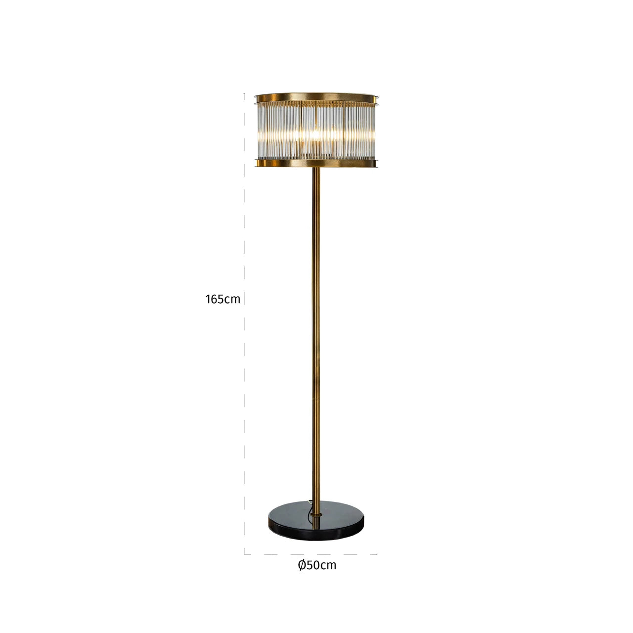 Gulvlampe Nadine bronse Richmond Interiors Gulvlampe