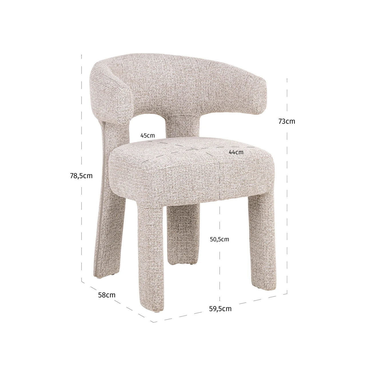 Spisestol Nerio natural fancy Richmond Interiors Spisestol