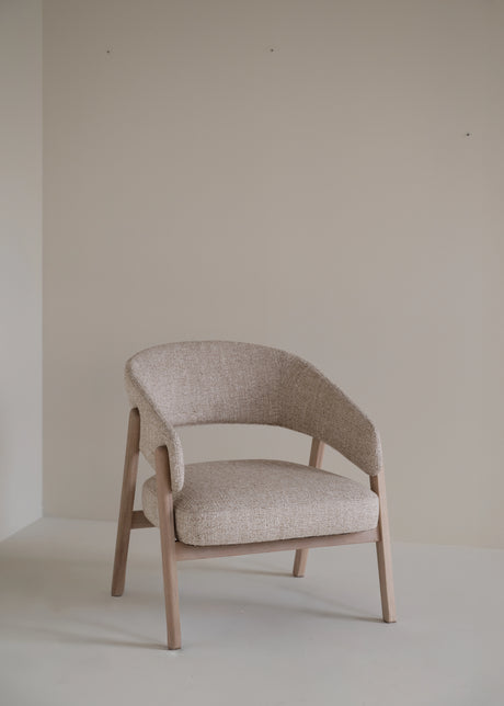 Barnaby lenestol beige/whitewash Rowico Lenestol