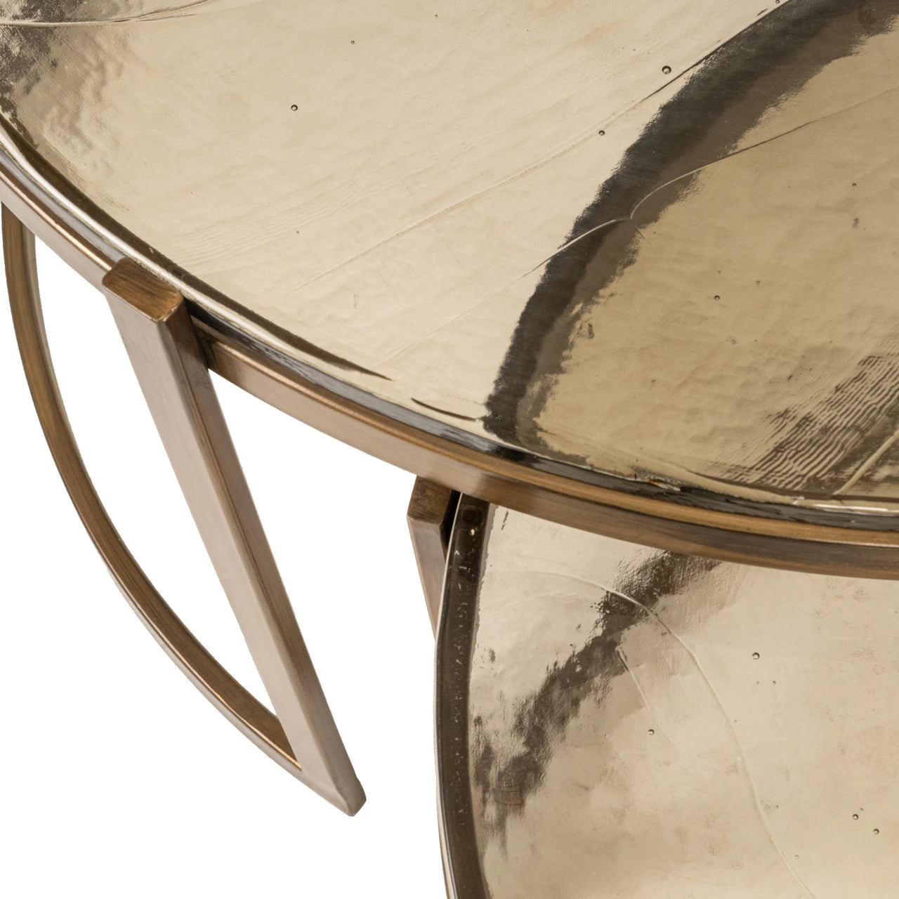 Salongbord Cleo gold sett med 2 Richmond Interiors Sofabord