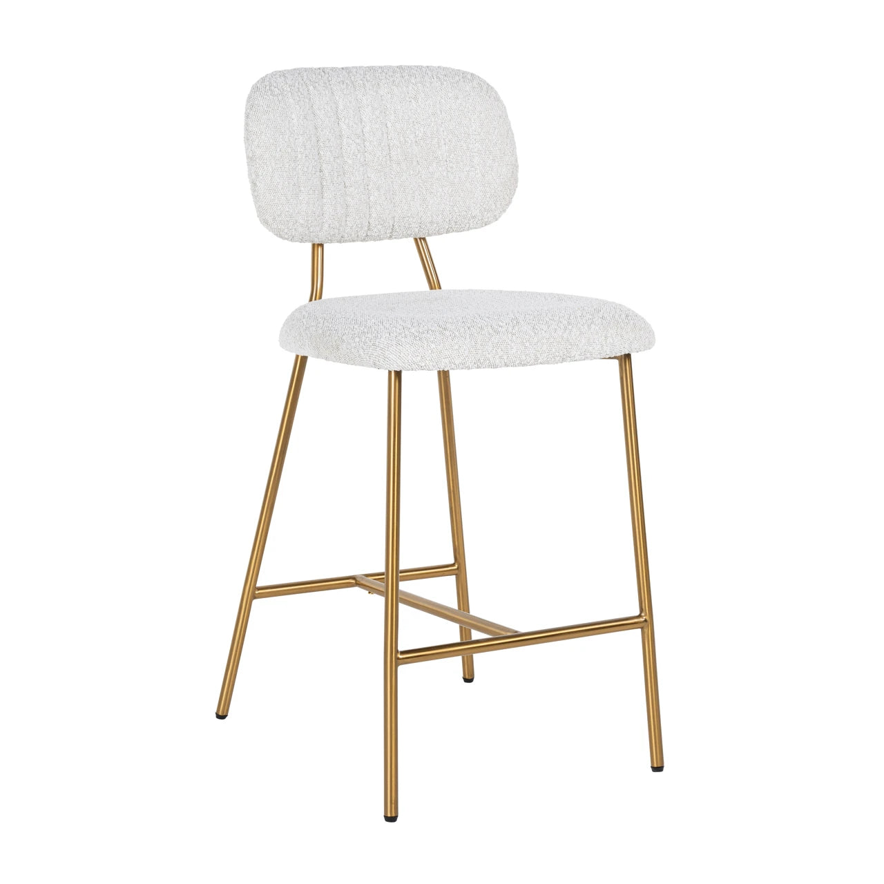 Counter stool Xenia white bouclé sett med 2 Richmond Interiors Barstol