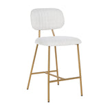 Counter stool Xenia white bouclé sett med 2 Richmond Interiors Barstol