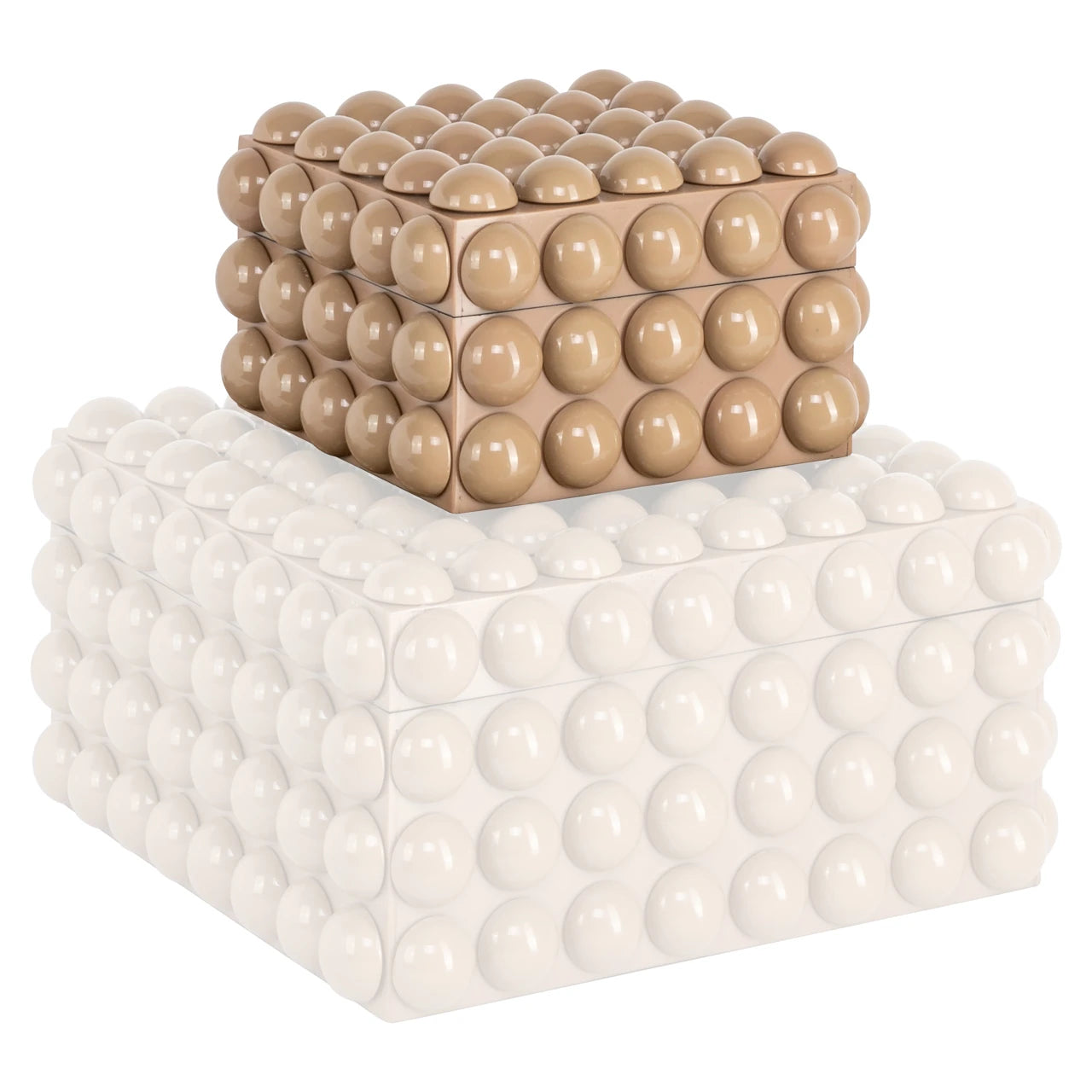 Oppbevaringsboks Ash beige liten Richmond Interiors Oppbevaring