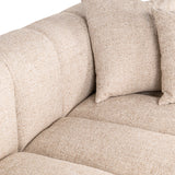 Sofa Novaro krem tweed lounge høyre brannhemmende Richmond Interiors Sofa