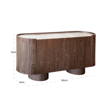 Sideboard Callahan brun med 2 dører Richmond Interiors Skjenk