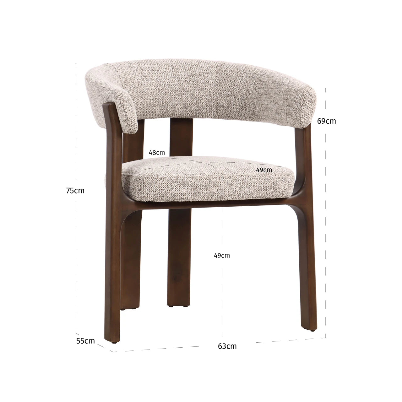Spisestol Contigo mocca fancy Richmond Interiors Spisestol