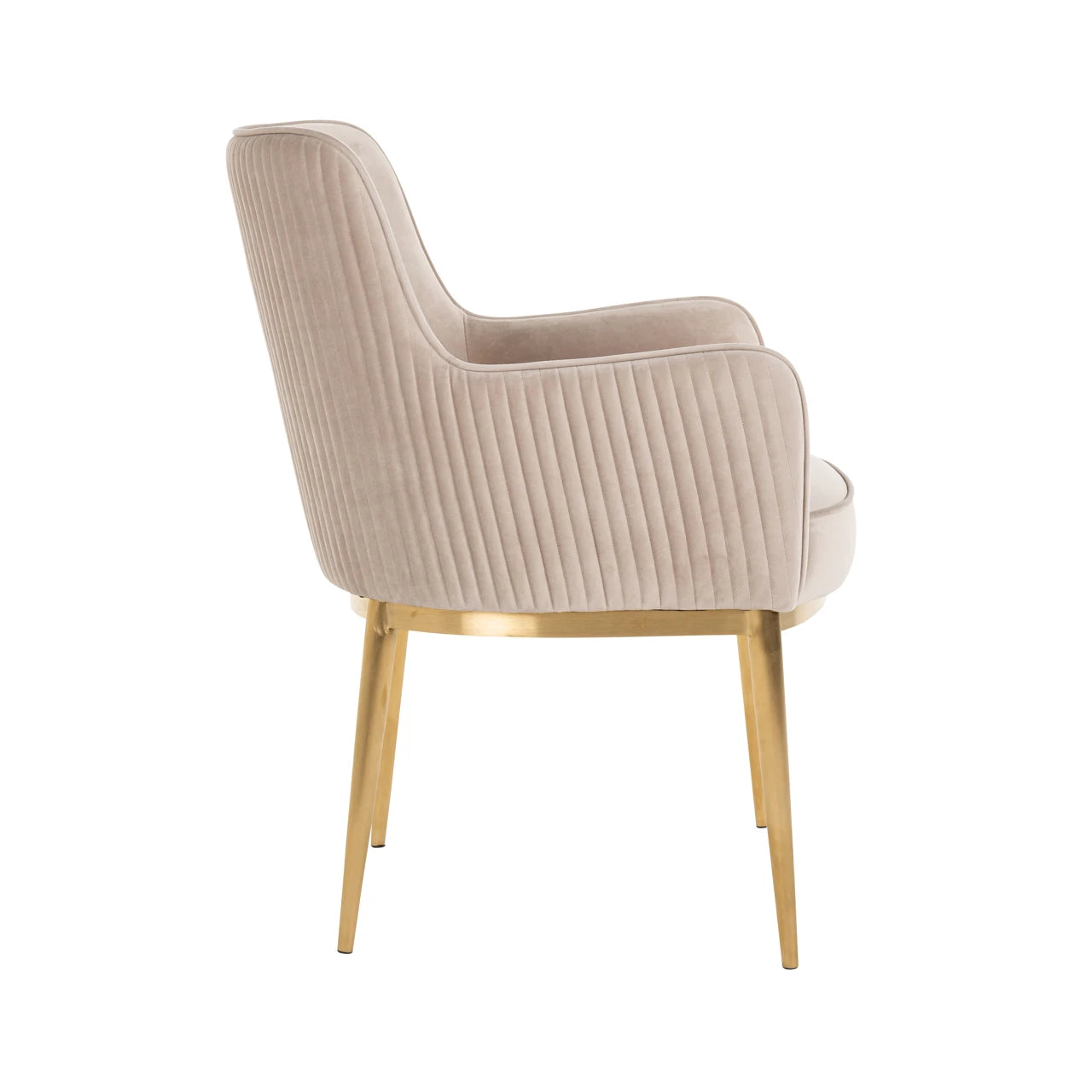 Spisestol Breeze khaki fløyel flammehemmende sett med 2 Richmond Interiors Spisestol