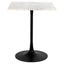 Bistrobord Carlten svart/hvit 65x65 Richmond Interiors Bordlampe
