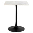 Bistrobord Carlten svart/hvit 65x65 Richmond Interiors Bordlampe