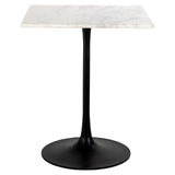 Bistrobord Carlten svart/hvit 65x65 Richmond Interiors Bordlampe