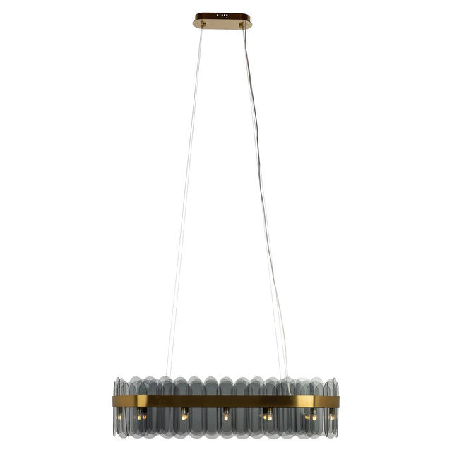 Lysekrone Julio børstet gull Richmond Interiors Taklampe