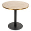 Bistrobord Brazza beige 80Ø Richmond Interiors Bordlampe