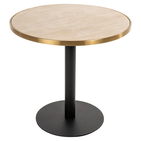 Bistrobord Brazza beige 80Ø Richmond Interiors Bordlampe