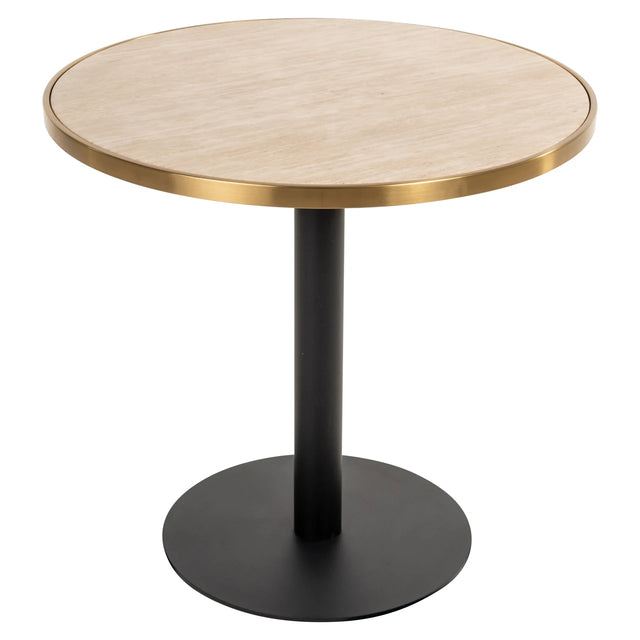 Bistrobord Brazza beige 80Ø Richmond Interiors Bordlampe