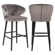 Barstol Indigo stein fløyel Richmond Interiors Barstol