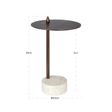 Endebord Barron bronse Richmond Interiors Sidebord