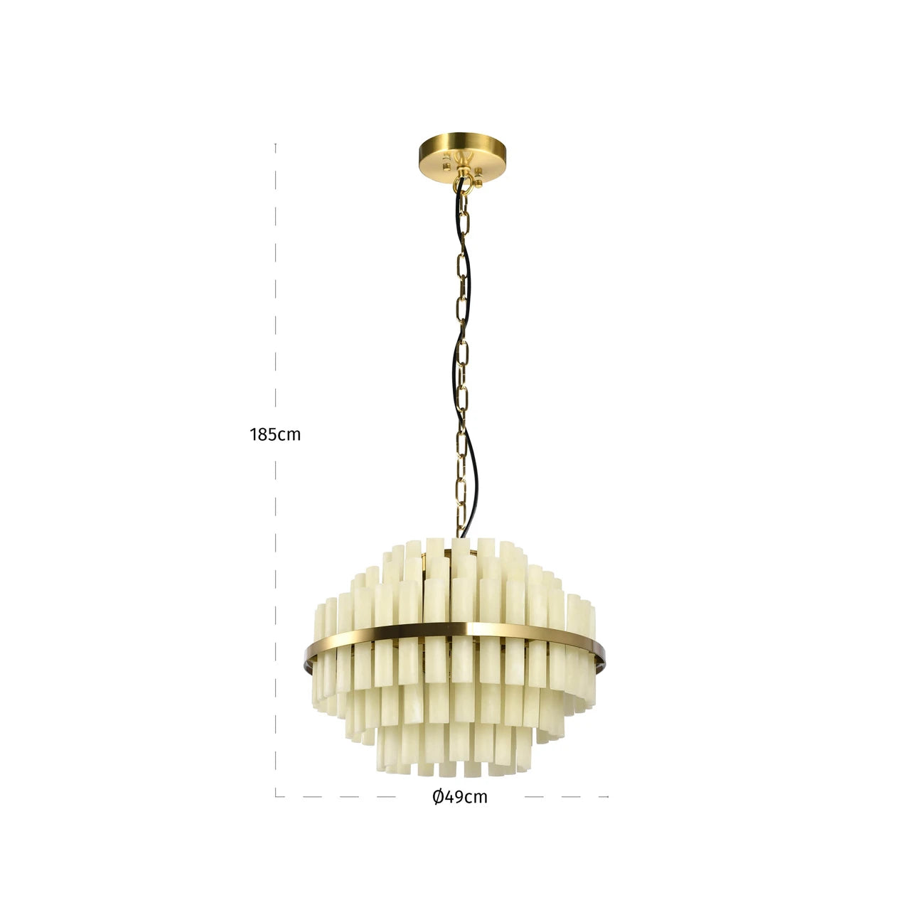 Chandelier Zerine hvit Richmond Interiors Taklampe