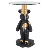 Endebord Ice bear svart/gull Richmond Interiors Sidebord