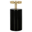 Candle holder Caya svart/gull stor Richmond Interiors Lysestake