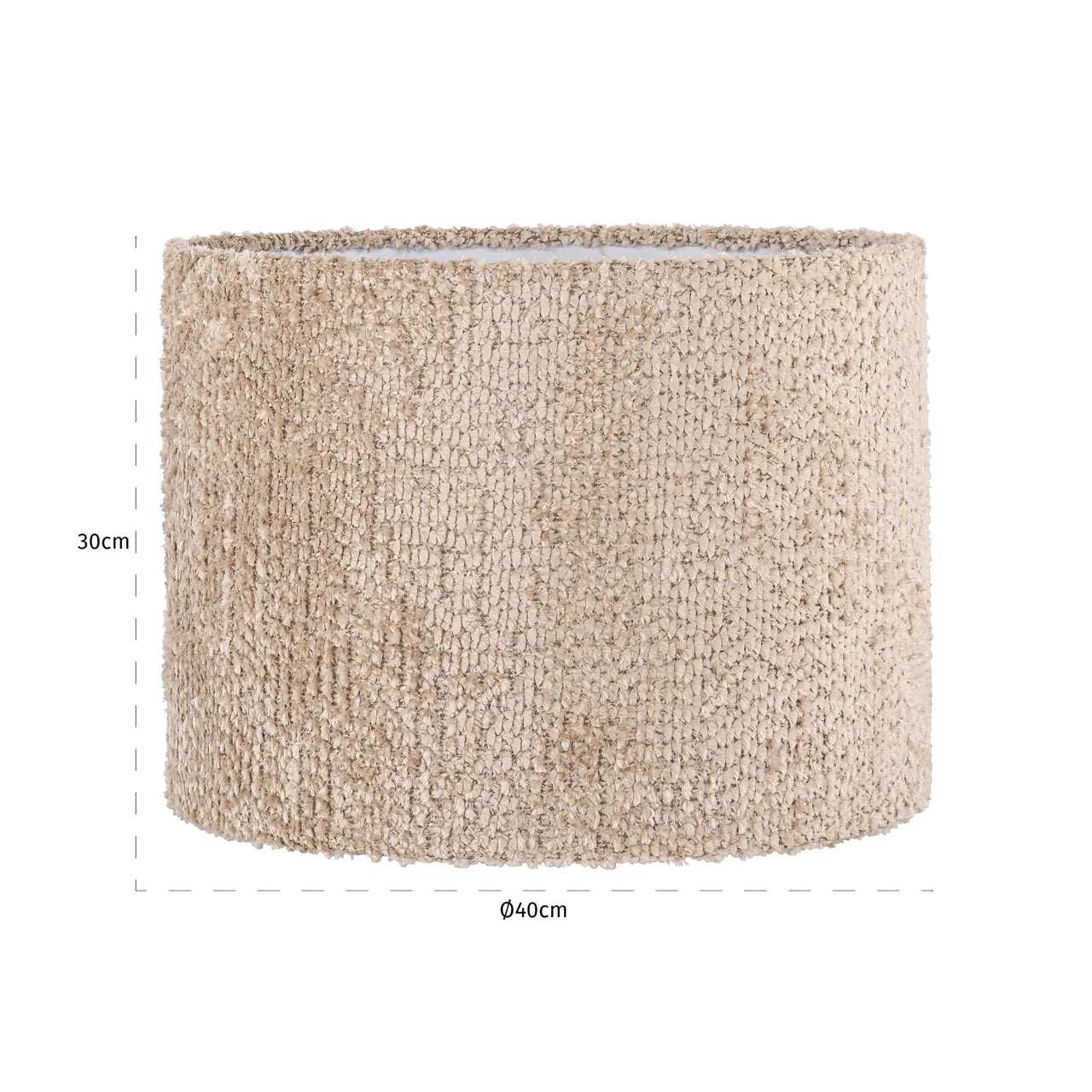 Lampeskjerm Emily nydelig beige 40Ø Richmond Interiors Lampeskjerm