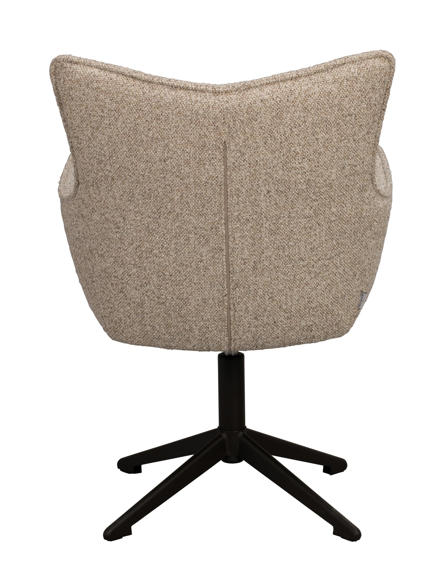 Fresno lenestol beige stoff/brun metallben Rowico Lenestol
