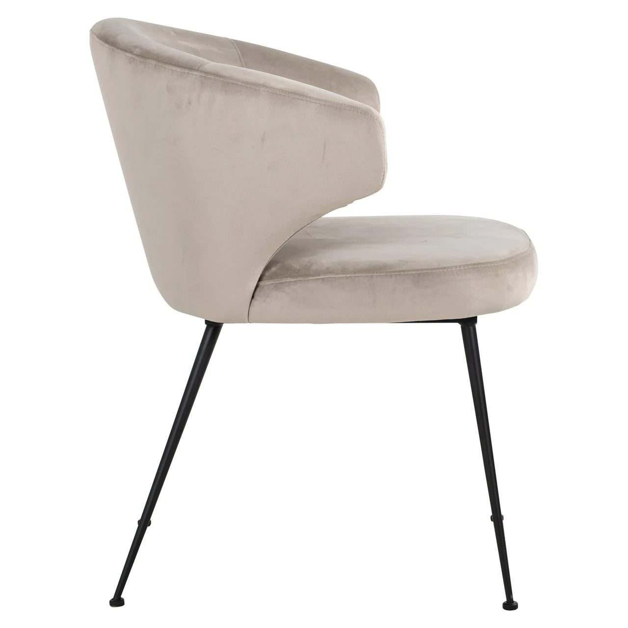 Spisestol Xandra khaki fløyel Richmond Interiors Spisestol