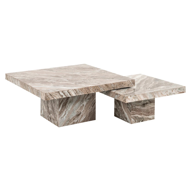 Salongbord Rashford Blush beige sett med 2 Richmond Interiors Sofabord