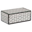 Oppbevaringsboks Feliz svart/hvit liten Richmond Interiors Oppbevaring