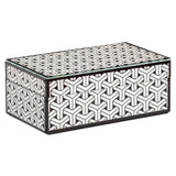 Oppbevaringsboks Feliz svart/hvit liten Richmond Interiors Oppbevaring