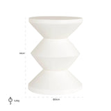 Endbord Bloomstone hvit 35Ø Richmond Interiors Sidebord