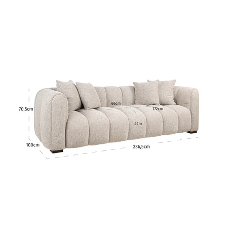 Sofa Novaro naturlig fancy 3-seter Richmond Interiors Sofa