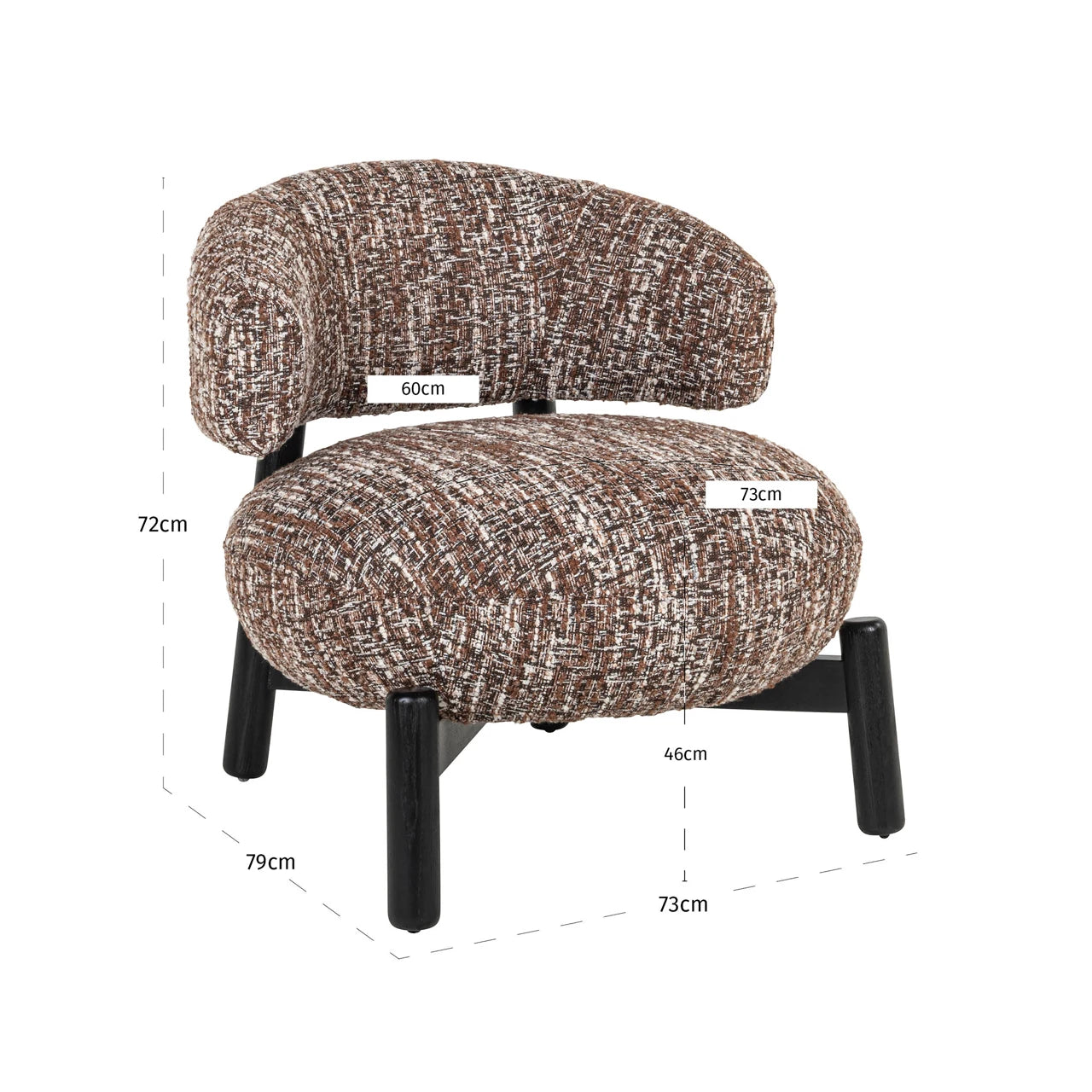Lounge chair Ornella hassel Richmond Interiors Lenestol