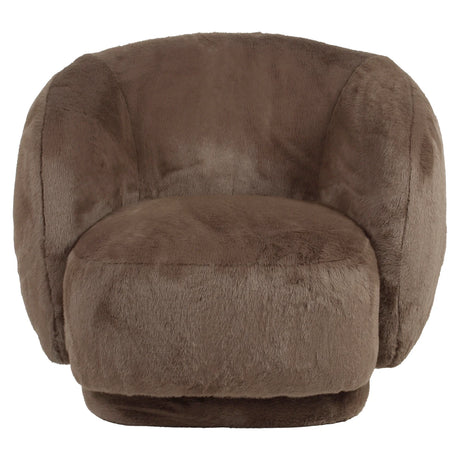 Lounge chair Negreslo brun fluffy Richmond Interiors Lenestol