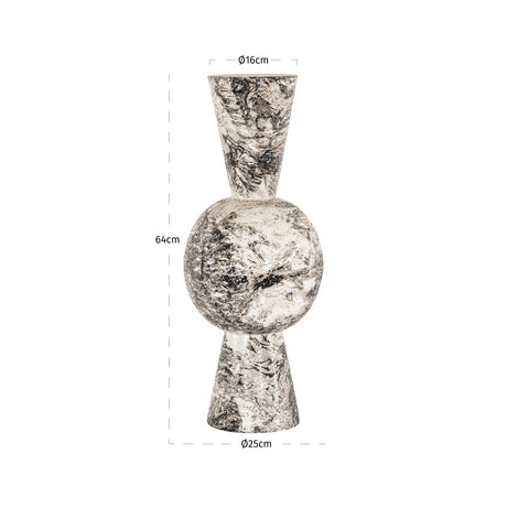 Vase Florry svart/hvit Richmond Interiors Vase