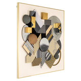 Veggkunst 3D blokk svart/gull Richmond Interiors Bilde