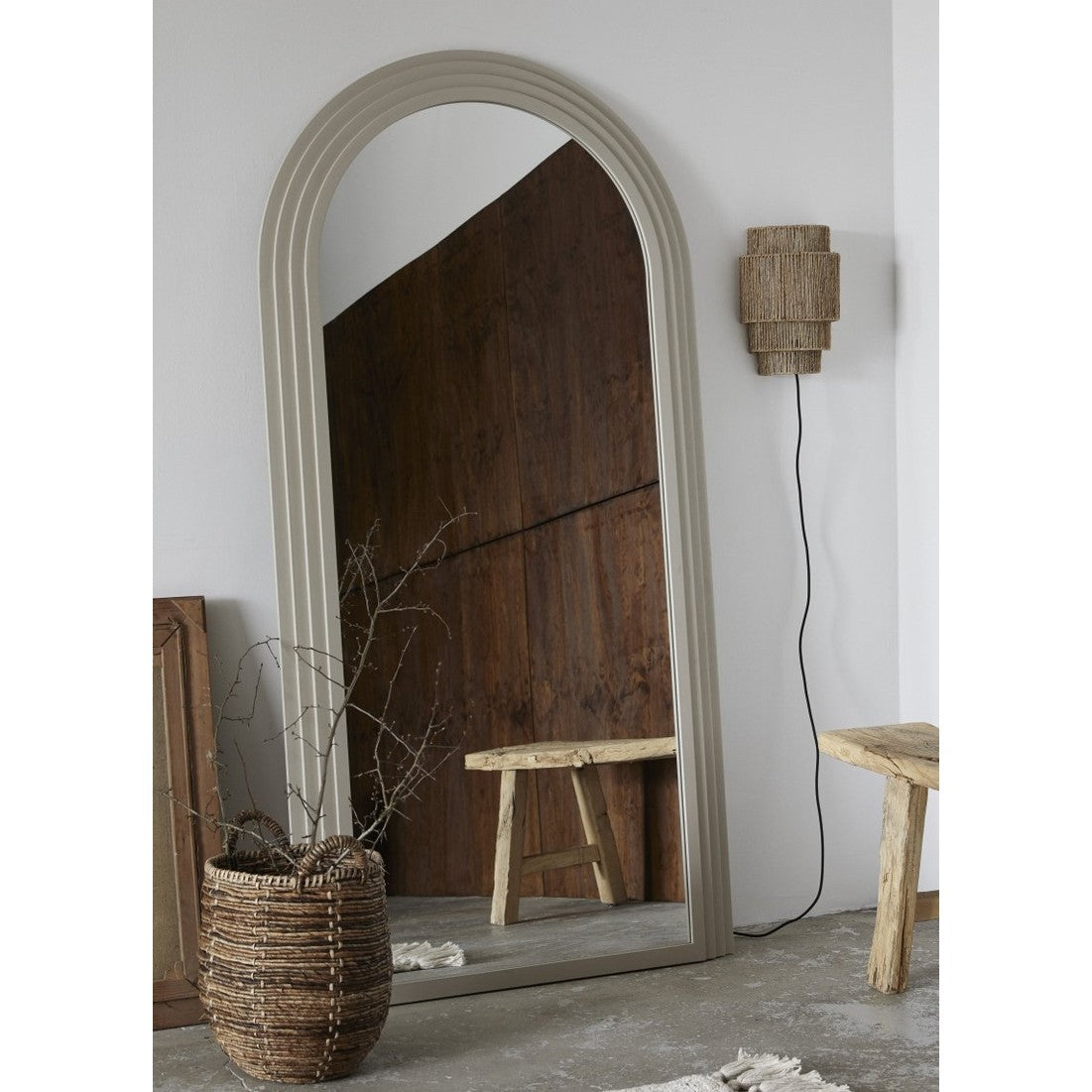 FALCO speil i jern - 203x100 cm - sand Nordal MIRRORS