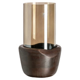 Hurricane light Sloane valnøtt stor Richmond Interiors Lanterne og lysglass