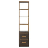 Utstillingsskap Carter brun lite 2 skuffer Richmond Interiors Vitrineskap