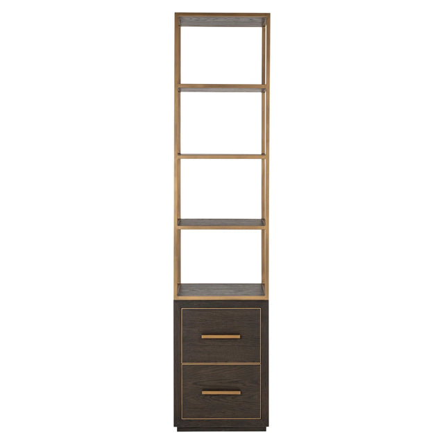 Utstillingsskap Carter brun lite 2 skuffer Richmond Interiors Vitrineskap