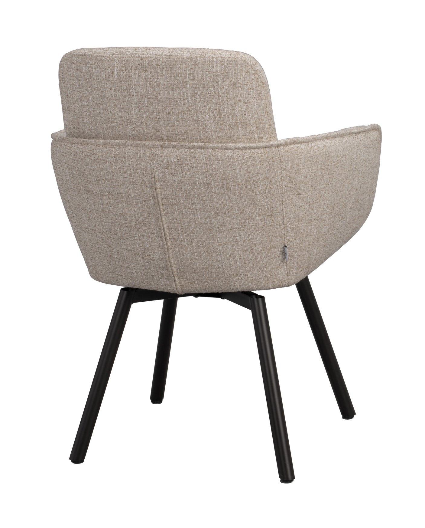 Roswell lenestol lys beige stoff/brune metallben svingfunksjon Rowico Lenestol