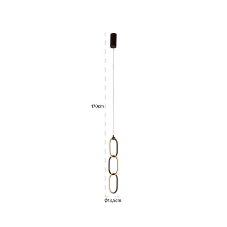 Luster Lacey bronse Richmond Interiors Taklampe