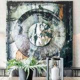 ABSTRACT CIRCLE BROWN Artwood Bilde