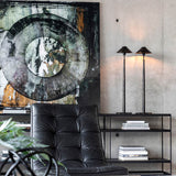 ABSTRACT CIRCLE BROWN Artwood Bilde