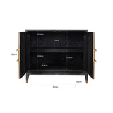 Sideboard Bloomville messing shagreen Richmond Interiors Skjenk