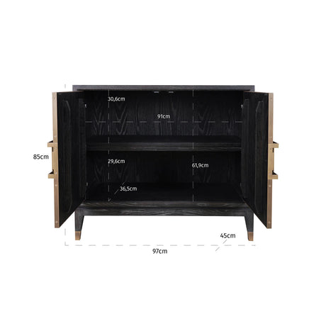 Sideboard Bloomville messing shagreen Richmond Interiors Skjenk