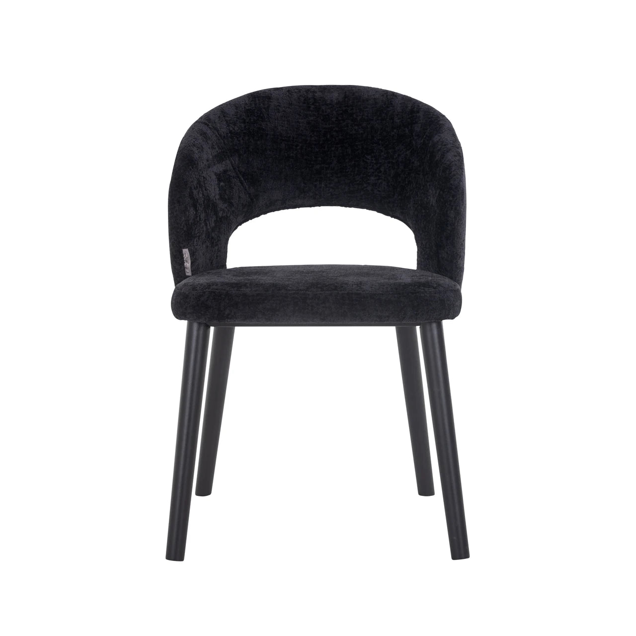 Spisestol Savoy svart chenille Richmond Interiors Spisestol