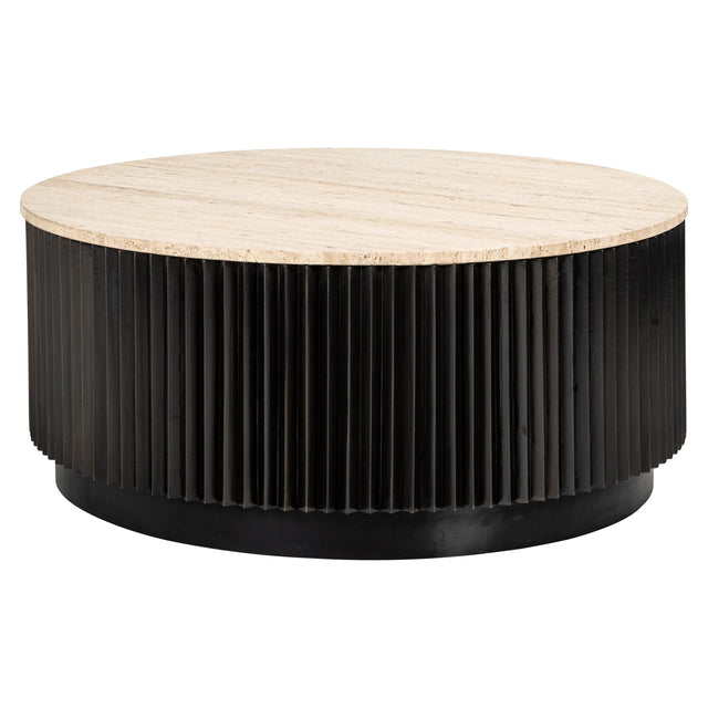 Salongbord Hampton mørk brun 90Ø Richmond Interiors Sofabord
