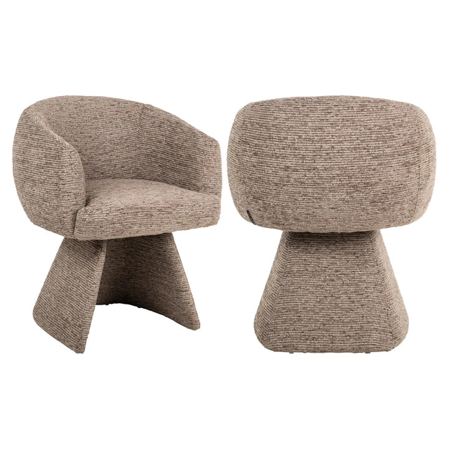 Spisestol Quiriro mocca lineær dreibar Richmond Interiors Spisestol