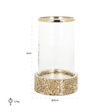 Hurricane light Jailey gold Richmond Interiors Lanterne og lysglass