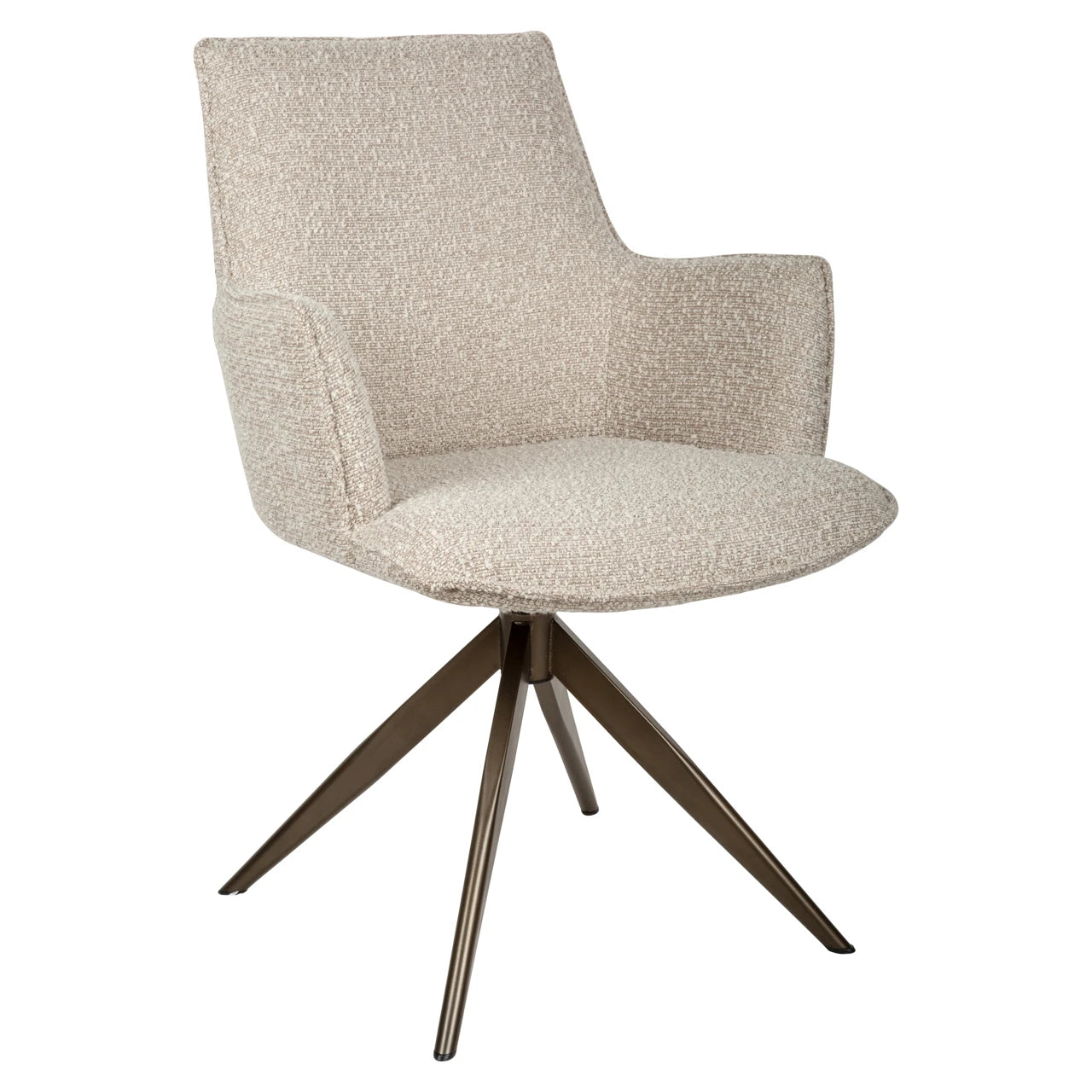 Spisestol Dakota natural chunky svingbar med armlen Richmond Interiors Spisestol